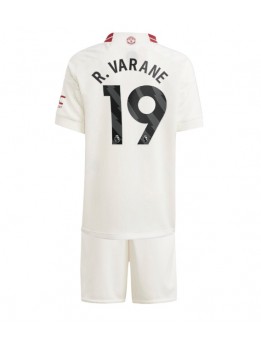Billige Manchester United Raphael Varane #19 Tredjedraktsett Barn 2023-24 Kortermet (+ Korte bukser)